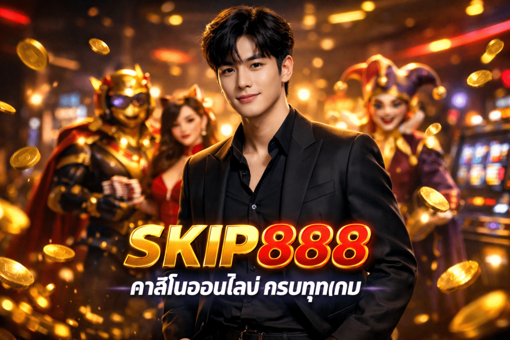 SKIP888 คาสิโนออนไลน์ ครบทุกเกม ระบบลื่นไม่สะดุด